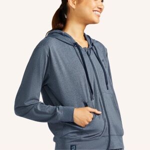 Peloton Blue Hoodie Jacket Size Medium